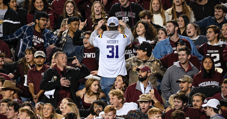 LSU heads to Kyle Field to face Texas A&M on Saturday night (Photo: Jerome Miron-USA TODAY Sports)